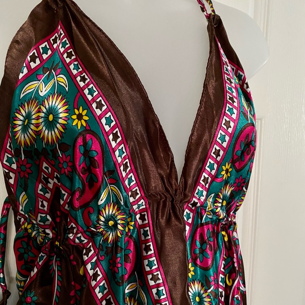 Advance Apparels Boho Hippie Batik Dress Gypsy Festival